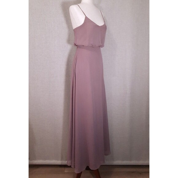 Birdy Grey Formal Prom Dress Size X-Small Blouson w/ Pockets Dusty Rose / Mauve - Picture 2 of 11